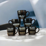 naturedge-ceramic-cup-set-of-6-100ml-handcrafted-diamond-black-with-silver-patta-professional-tea-coffee-cup-set-standard-black-shining-cup-set