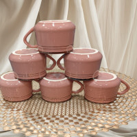 naturedge-tea-cup-set-of-6-the-ideal-choice-for-tea-enthusiasts-elegant-eco-friendly-peach-colored-ceramic-cups-for-every-sip-elevate-your-tea-time-ce